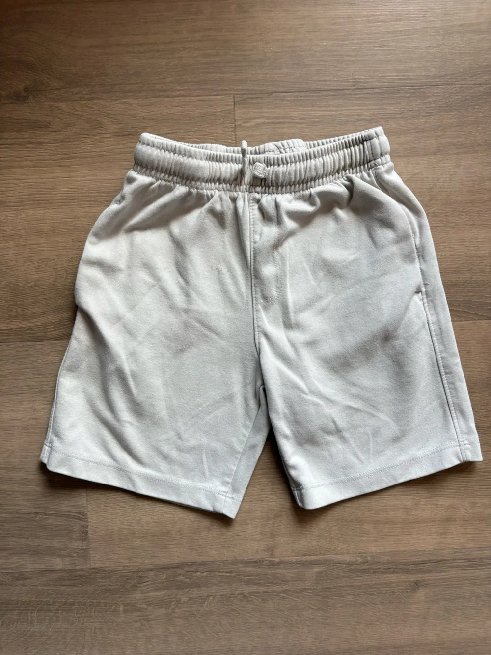 Zara Kids Cream Elastic-Waist Knit Athletic Shorts- size 6/7